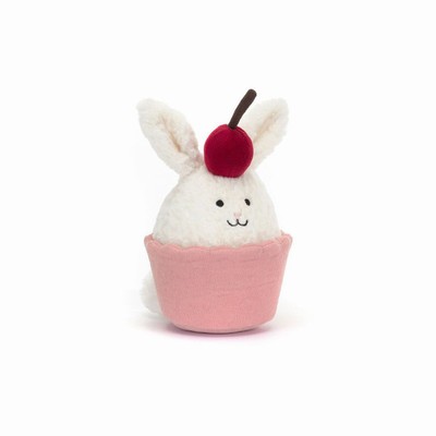 Jellycat Dainty Dessert Bunny Cupcake UK | 91827HXPB